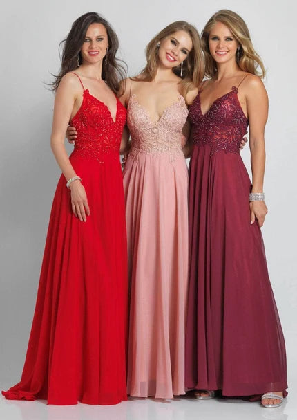 Dave & Johnny A7248 - Lace Embellished Prom Gown