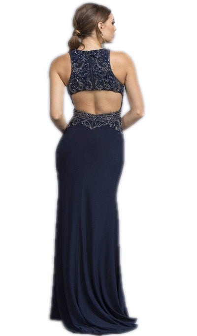 Dazzling Halter Neck Sheath Prom Dress Prom Dresses