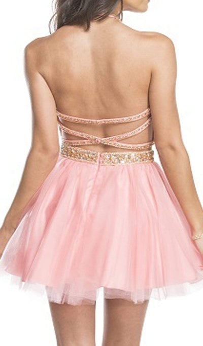 Dazzling Two Piece A-line Homecoming Dress Homecoming Dresses