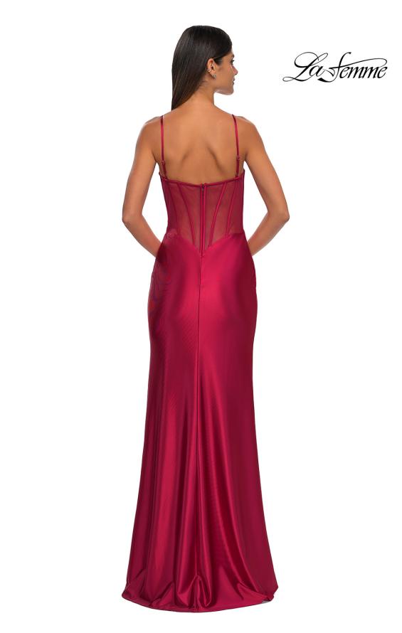 La Femme 32640 - Scoop Neckline Jersey Prom Gown