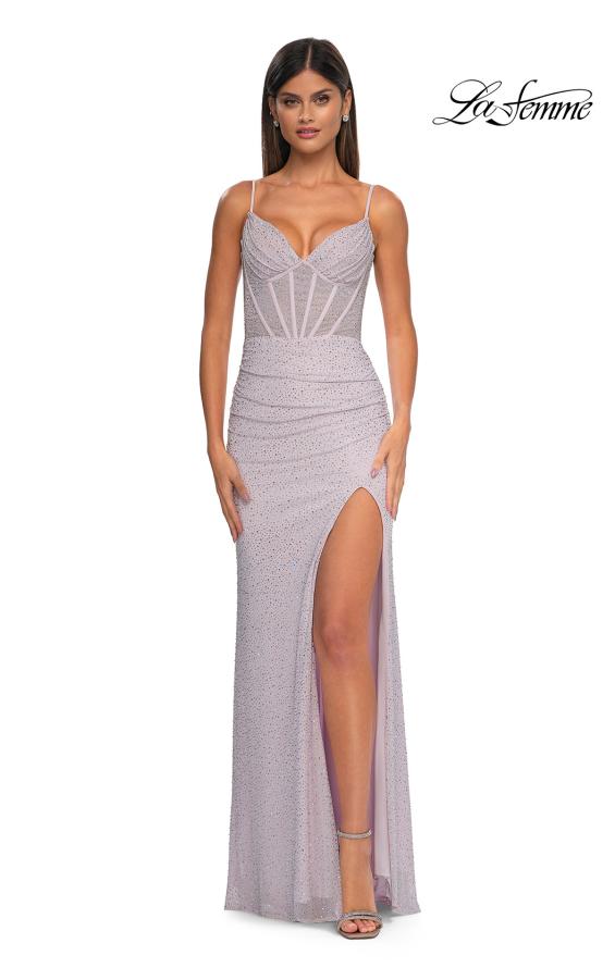 La Femme 32753 - Sleeveless Rhinestone Prom Gown