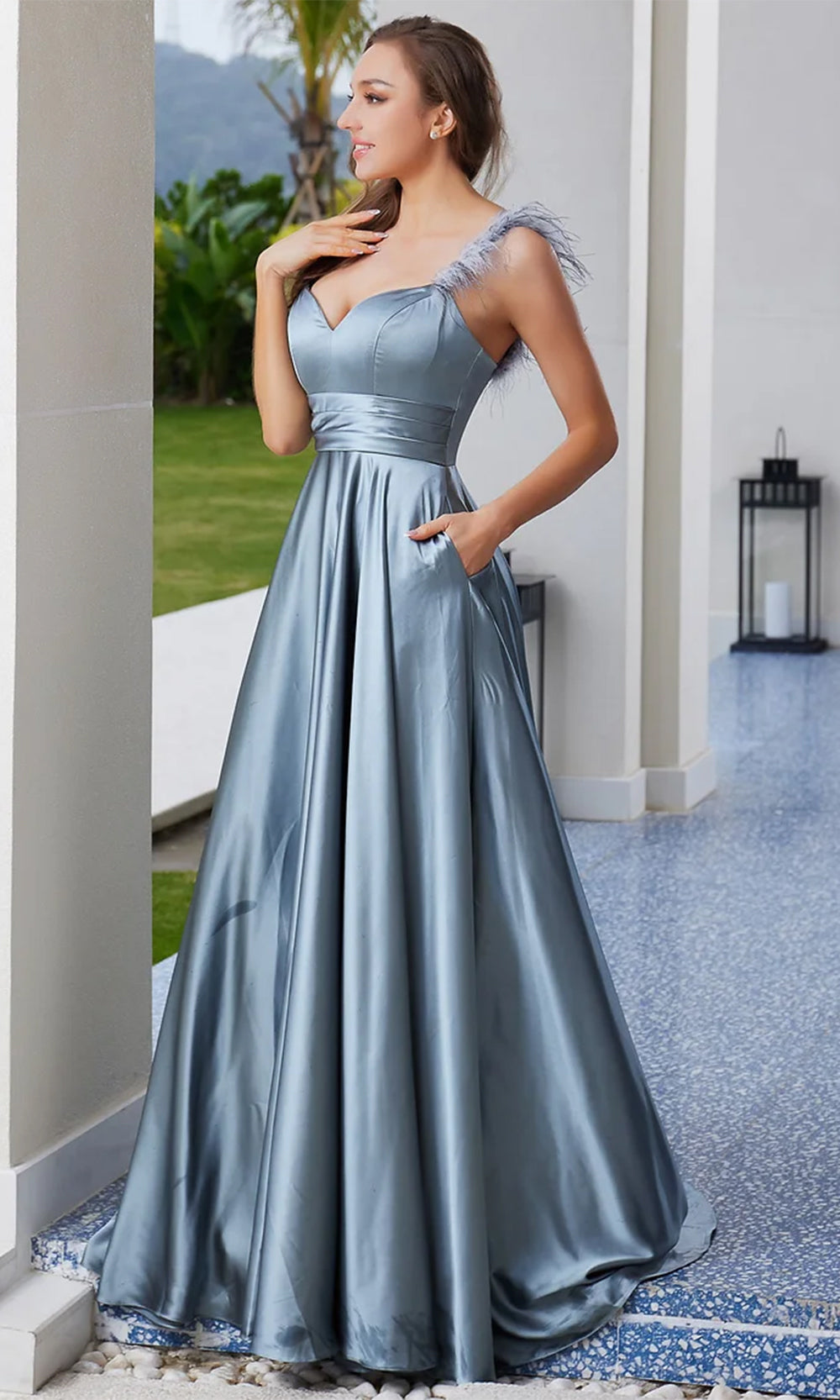 J'Adore Dresses J23009 - Fitted Bodice A-Line Prom Gown Special Occasion Dresses