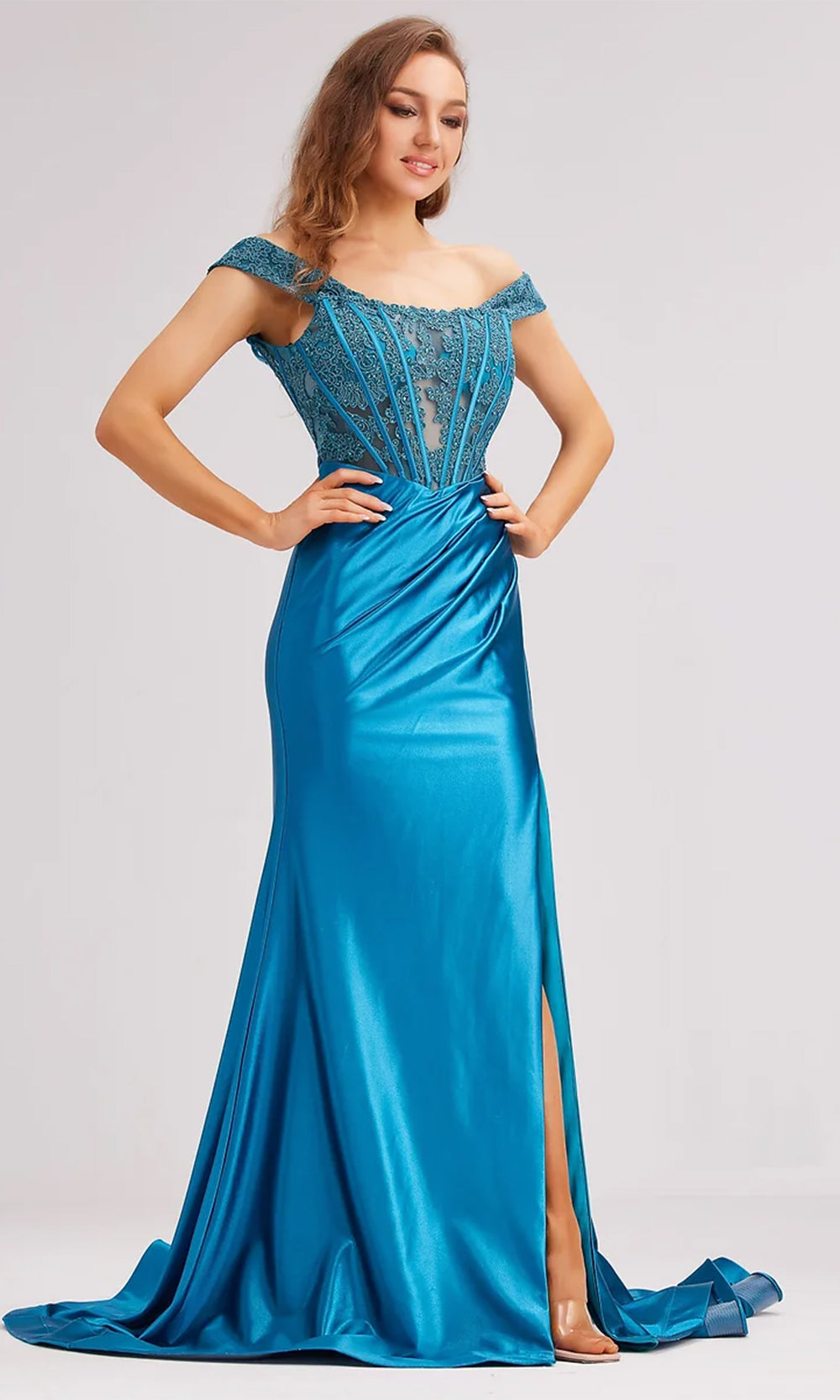 J'Adore Dresses J23027 - Sleeveless Embroidered Prom Gown Special Occasion Dresses