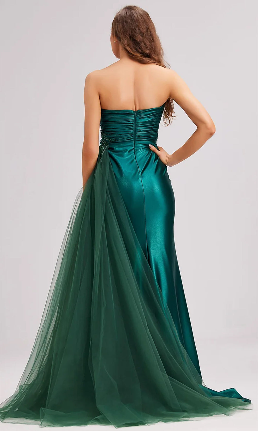 J'Adore Dresses J23008 - Sleeveless Feather Detailed Prom Dress Special Occasion Dresses