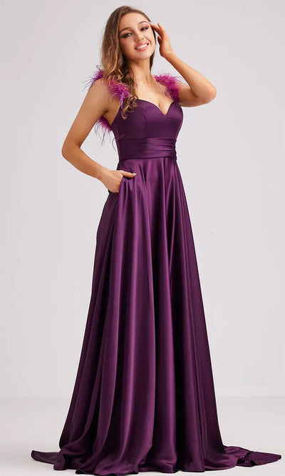 J'Adore Dresses J23009 - Fitted Bodice A-Line Prom Gown Special Occasion Dresses