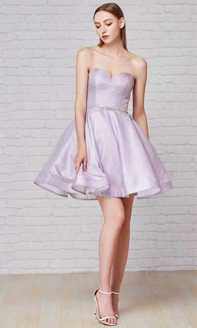 J'Adore Dresses J18073 - Sweetheart Neck Glitter Cocktail Dress Special Occasion Dresses