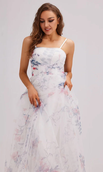 J'Adore Dresses J23021 - Sleeveless Printed Prom Gown Special Occasion Dresses