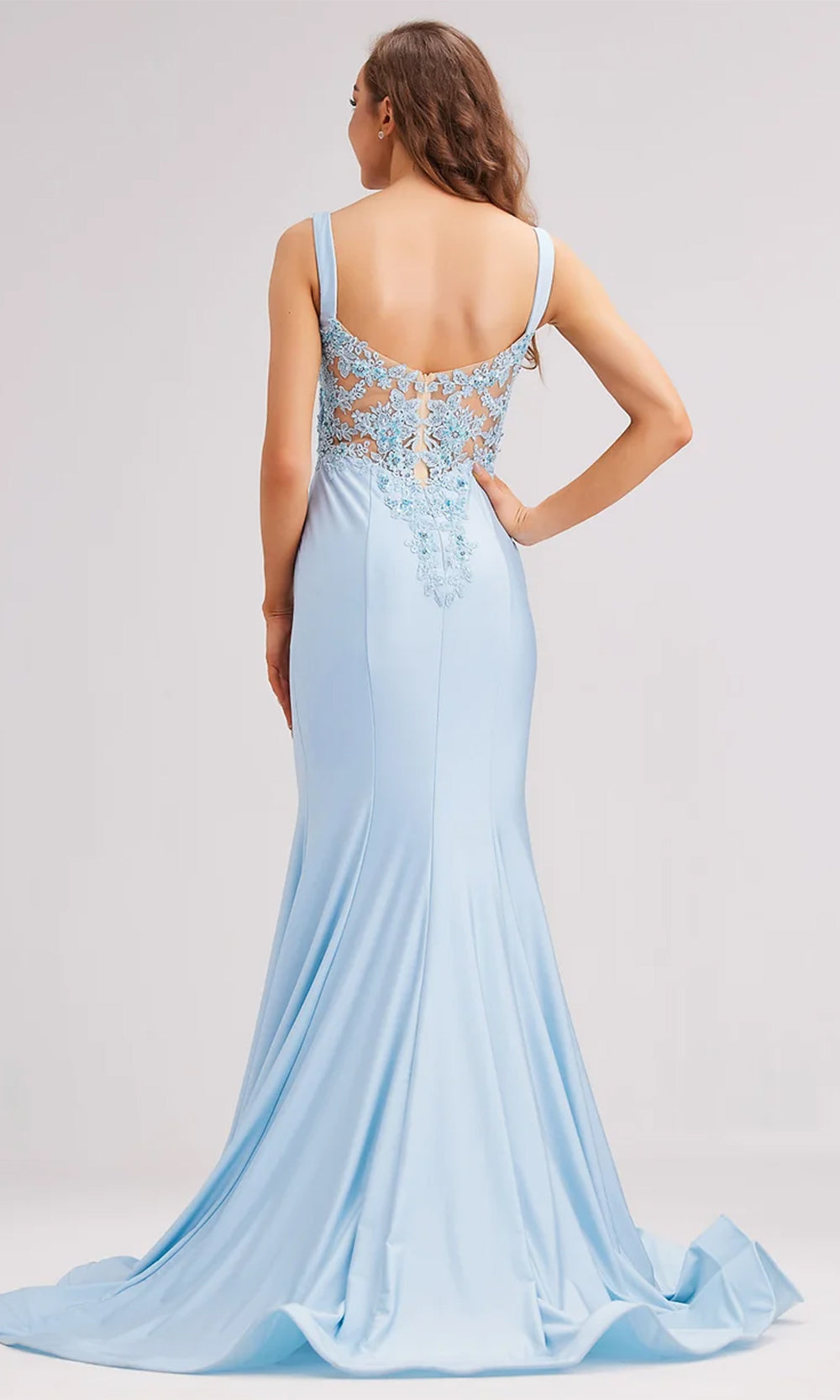 J'Adore Dresses J23039 - Sleeveless Illusion Back Prom Gown Special Occasion Dresses