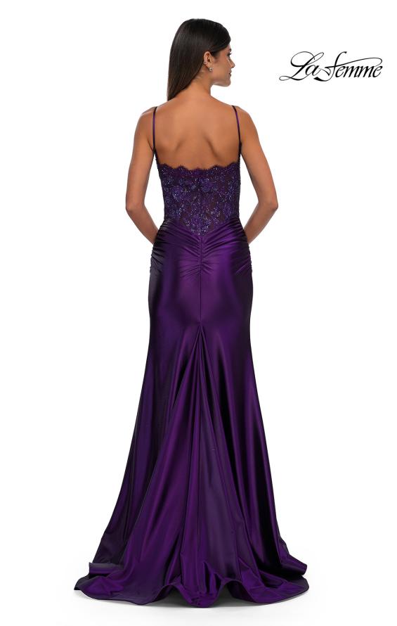 La Femme 32689 - Illusion Lace Prom Gown