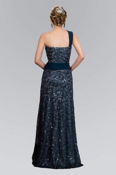 Elizabeth K - GL1049 Sequined One Shoulder Strap Sweetheart Dress Bridesmaid Dresses