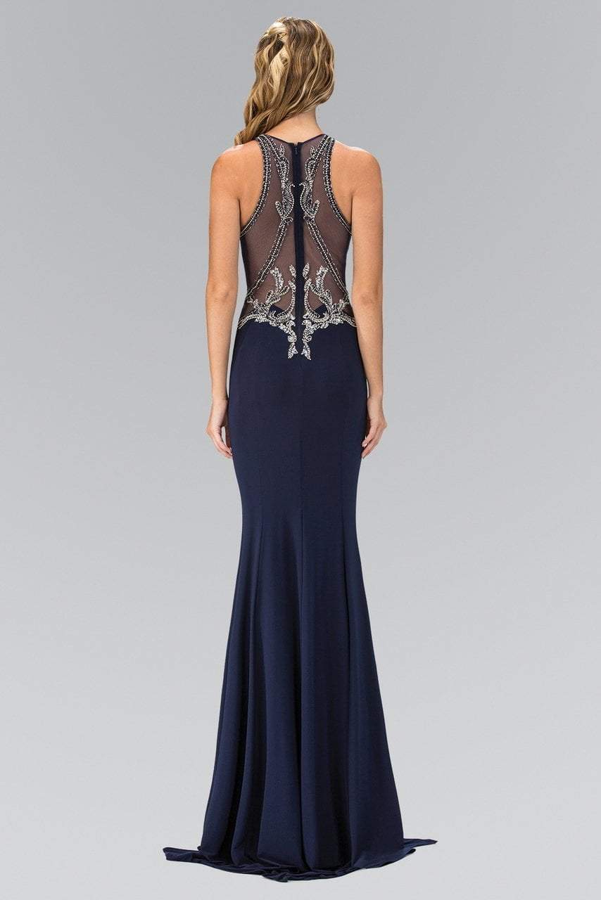 Elizabeth K - GL1357 Embellished High Neck Long Gown Special Occasion Dress