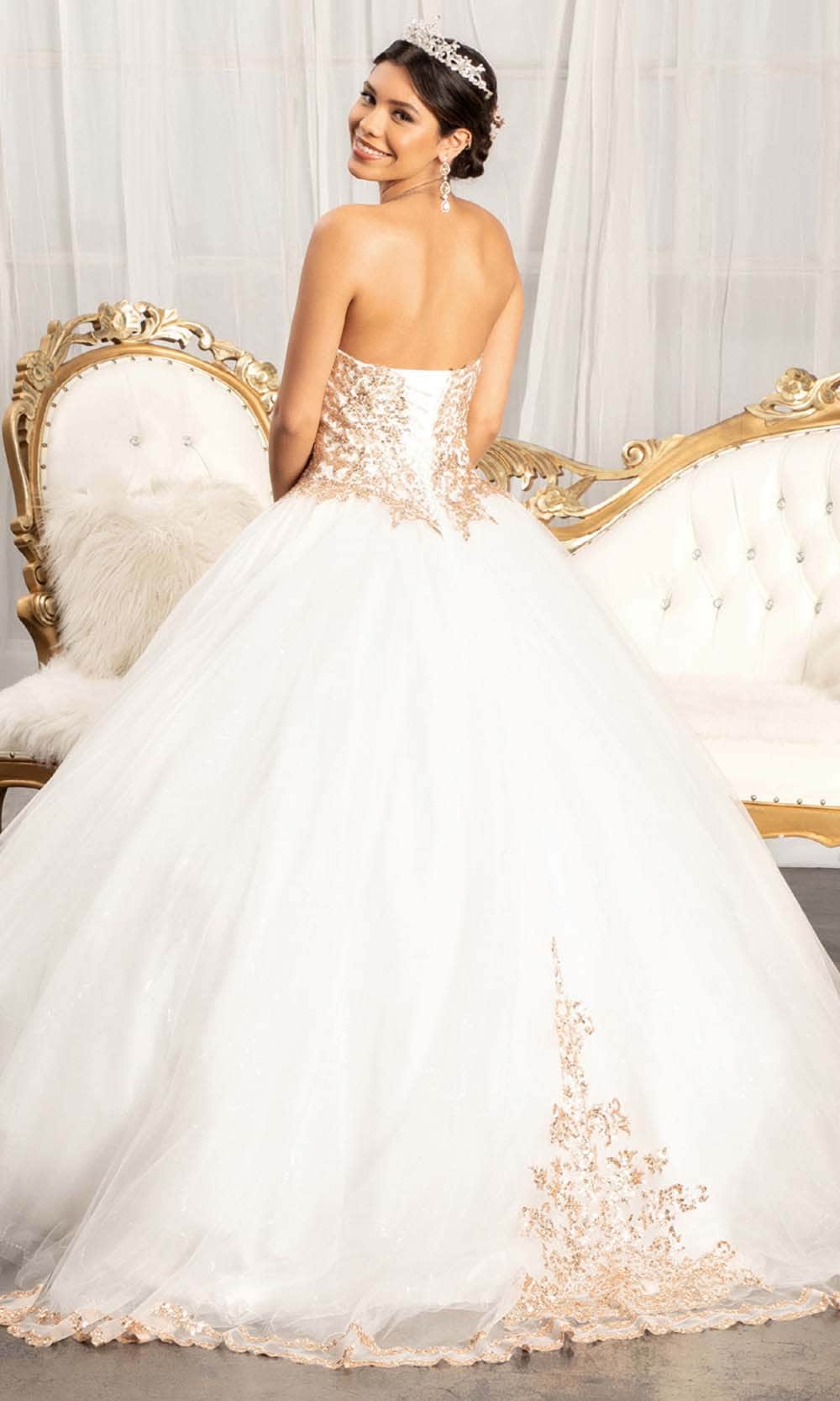 Elizabeth K GL1973 - Strapless Sweetheart Neck Ball Gown Quinceanera Dresses