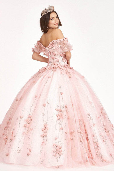 Elizabeth K GL1975 - Floral Glitter Ballgown Special Occasion Dress