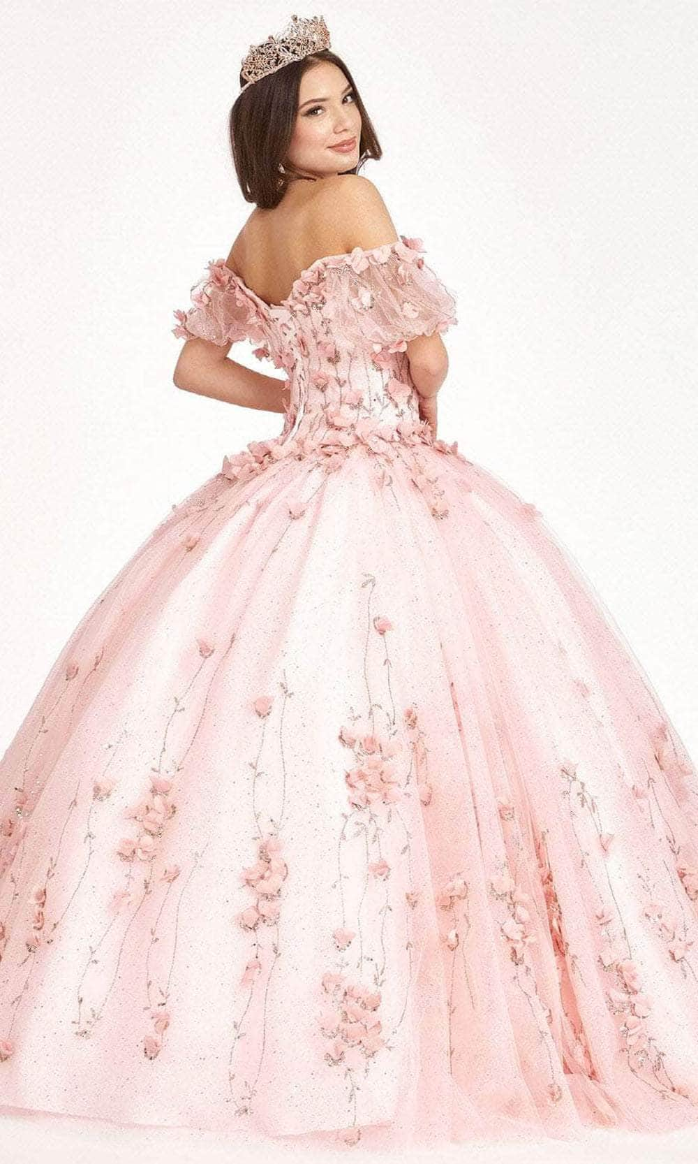 Elizabeth K GL1975 - Floral Glitter Ballgown Special Occasion Dress