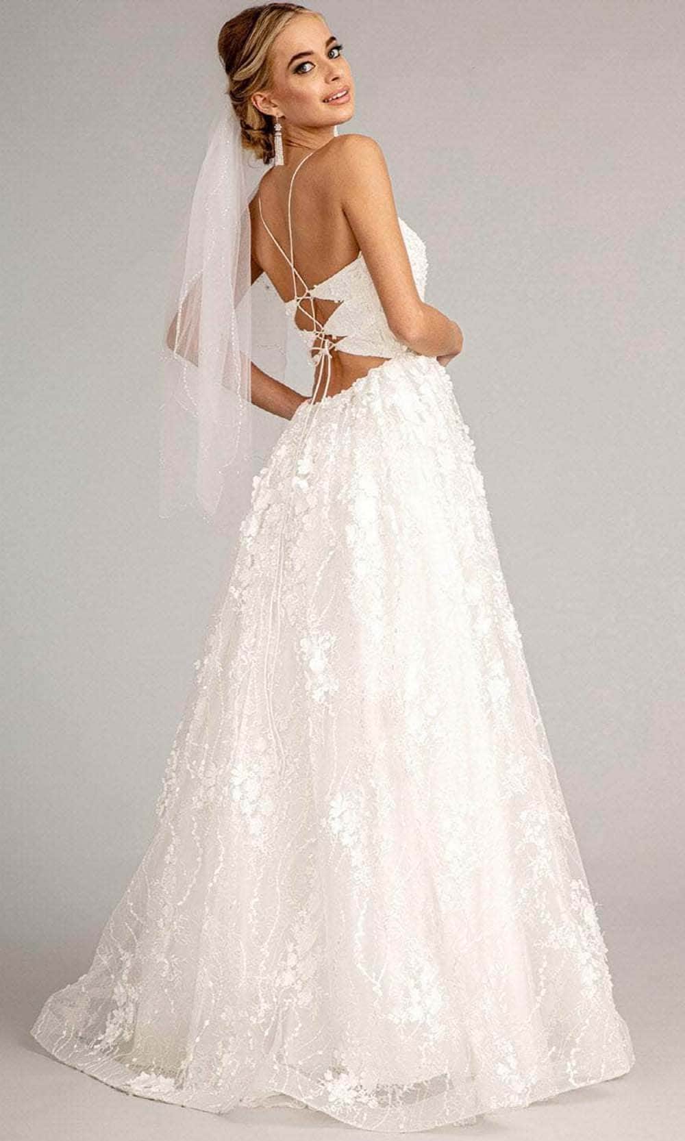 Elizabeth K GL1985 - Sleeveless Floral Wedding Dress Bridal Dresses