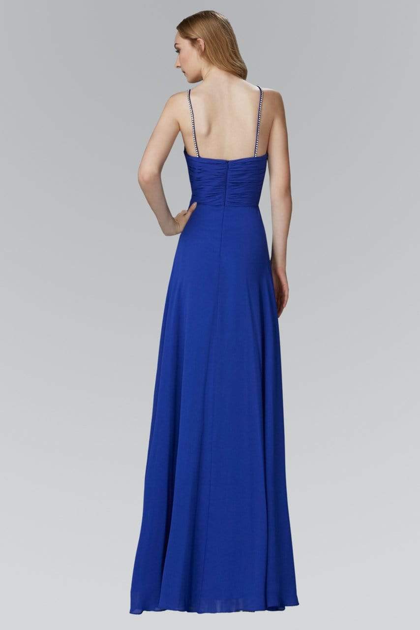 Elizabeth K - GL2027 Jewel Illusion Ornate A-Line Gown Special Occasion Dress