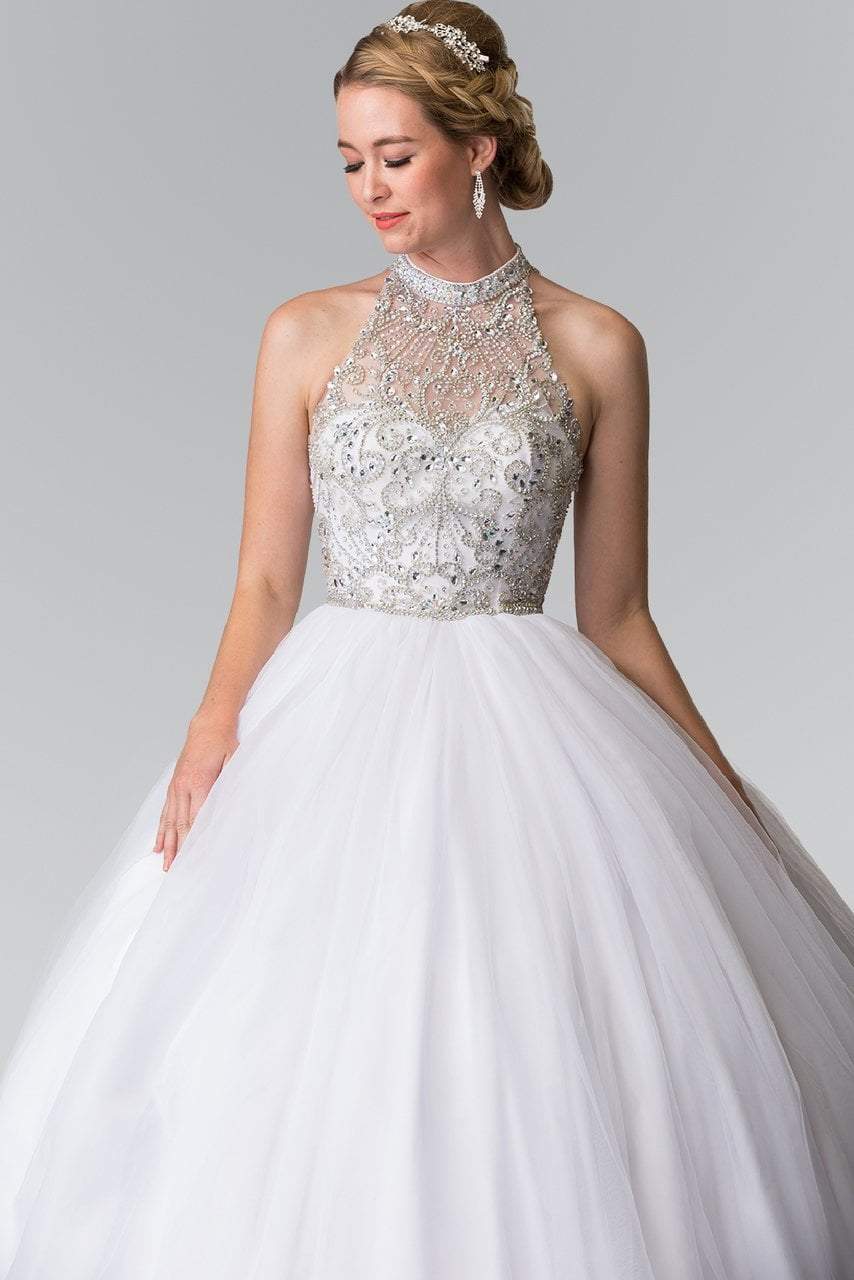 Elizabeth K - GL2206 High Illusion Ornate Ballgown Quinceanera Dresses