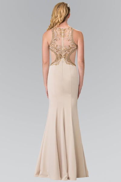 Elizabeth K - GL2237 Bead Embellished Halter Neck Gown Special Occasion Dress