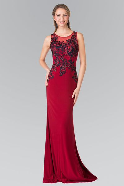 Elizabeth K - GL2238 Bead Embellished Jewel Neck Gown Special Occasion Dress