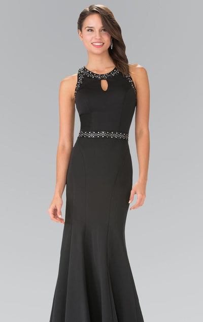 Elizabeth K - GL2303 Sleeveless Halter Long Dress Special Occasion Dress XS / Black