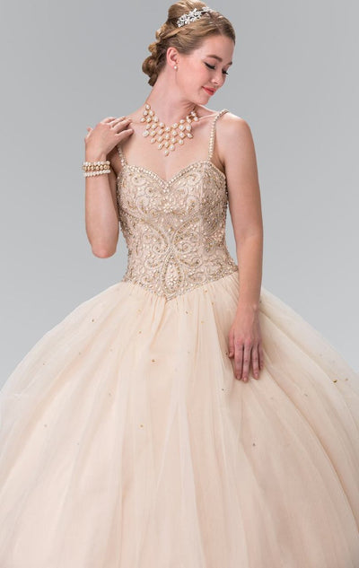 Elizabeth K - GL2350 Sleeveless Beaded Ballgown Special Occasion Dress