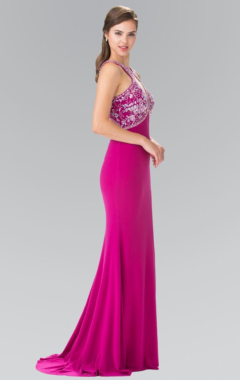 Elizabeth K - GL2355 Halter Cut Outs Long Gown Special Occasion Dress