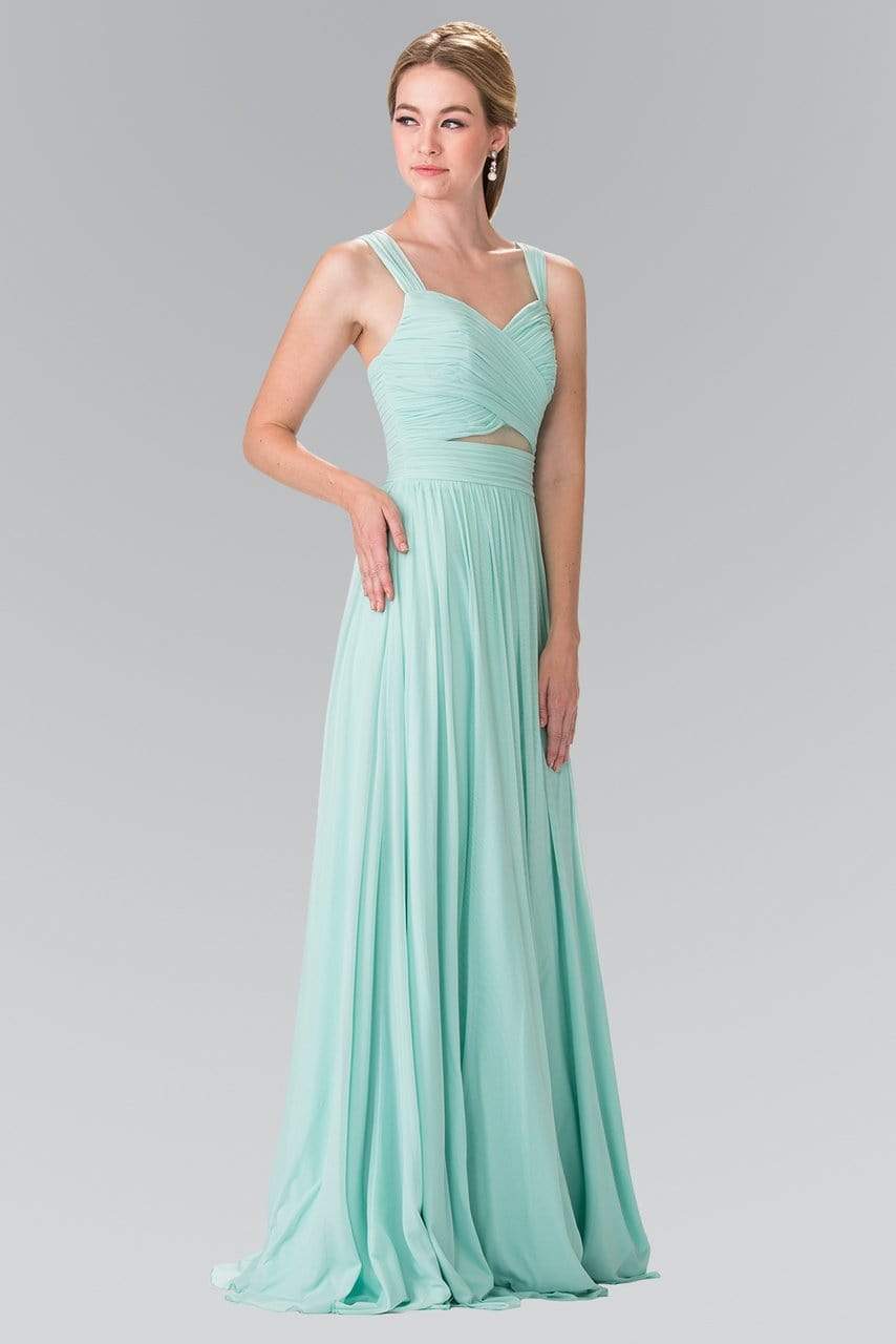 Elizabeth K - GL2366 Ruched Sweetheart Bodice Long Chiffon Gown Bridesmaid Dresses XS / Mint