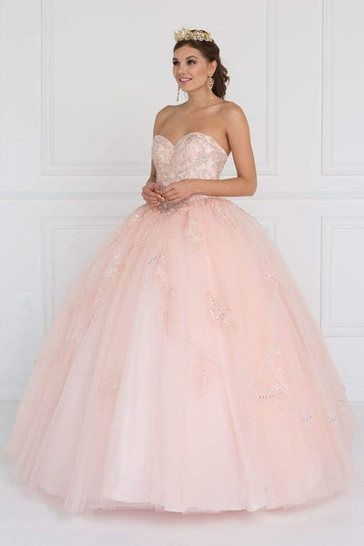 Elizabeth K - GL2427 Embellished Sweetheart Ballgown with Bolero Special Occasion Dress