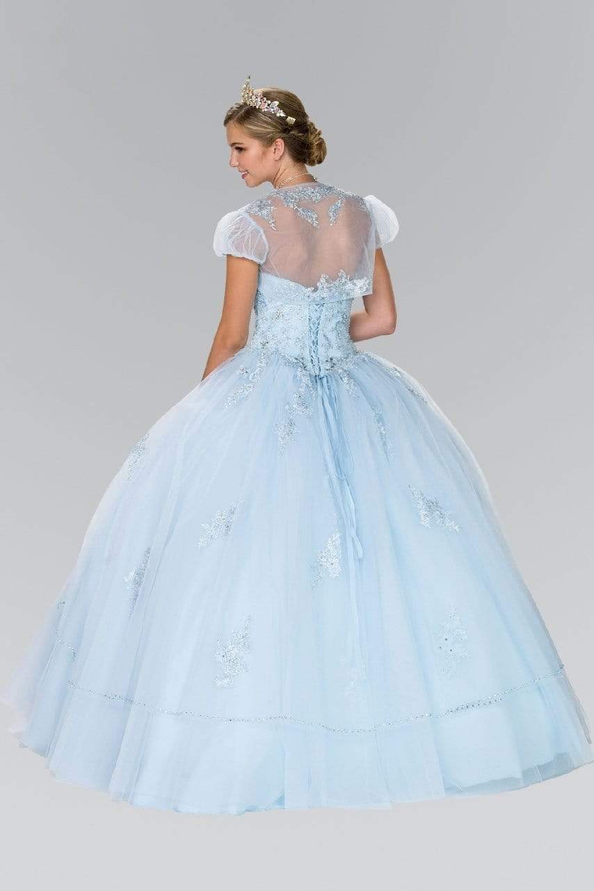 Elizabeth K - GL2427 Embellished Sweetheart Ballgown with Bolero Special Occasion Dress