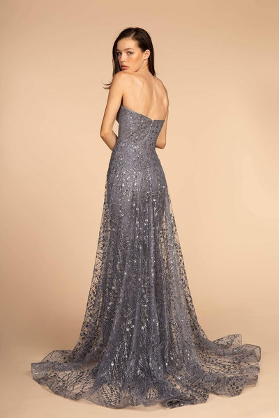 Elizabeth K - GL2587 Strapless Sequined Evening Dress Special Occasion Dress