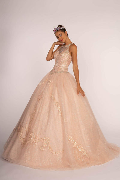 Elizabeth K - GL2600 Beaded Quinceanera with Sheer Bolero Special Occasion Dress