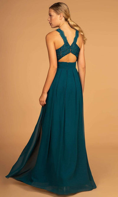 Elizabeth K - GL2605 Lace Halter Chiffon A-line Dress Special Occasion Dress