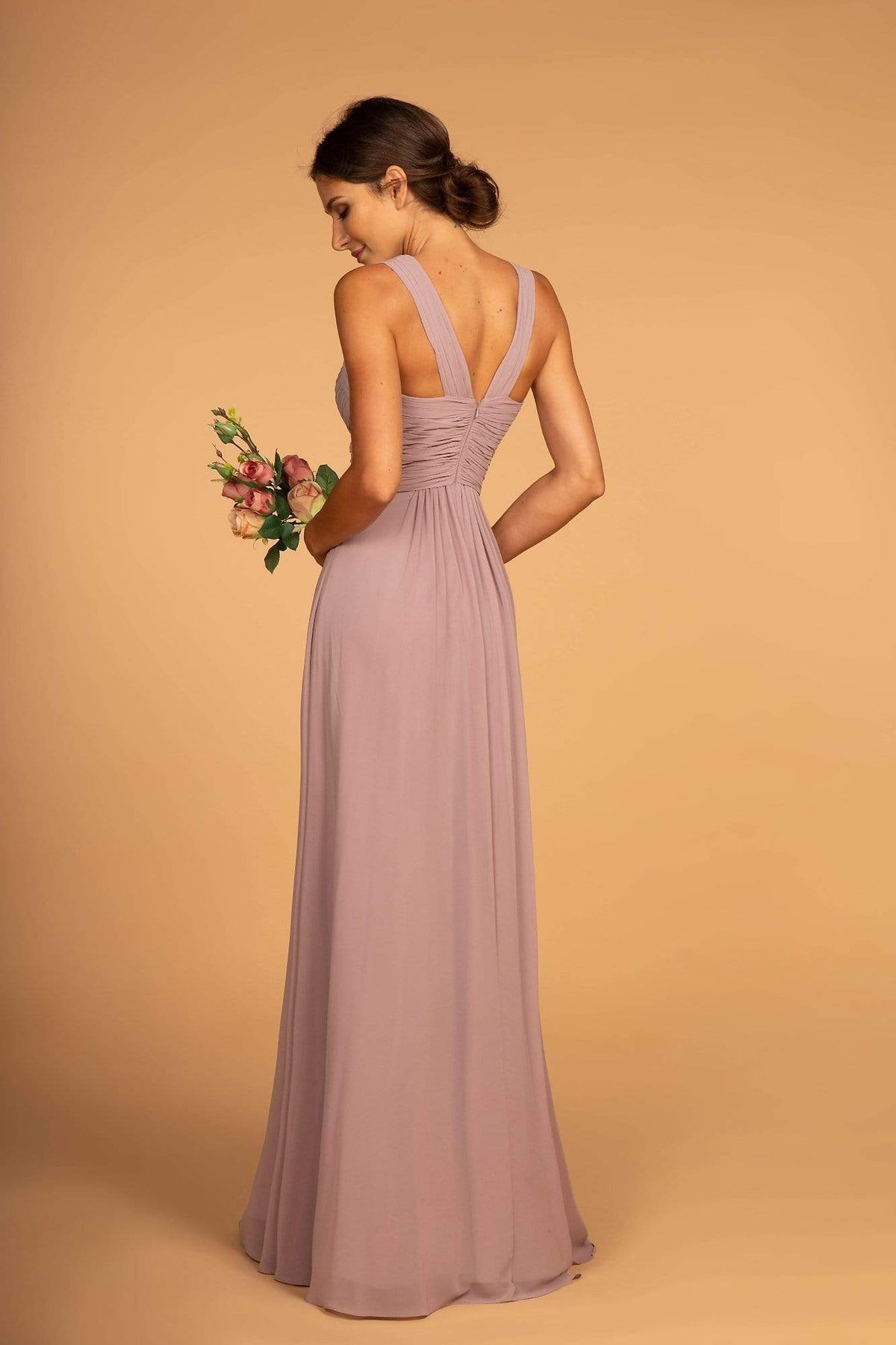 Elizabeth K GL2608 - Long A-Line Dress