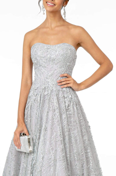 Elizabeth K - GL2921 Embellished Strapless Sweetheart A-Line Gown Prom Dresses