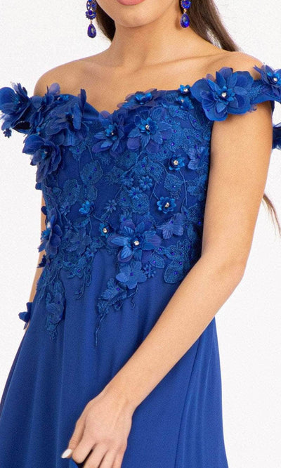 Elizabeth K GL3018 - Floral Embellished A-Line Evening Dress Special Occasion Dress