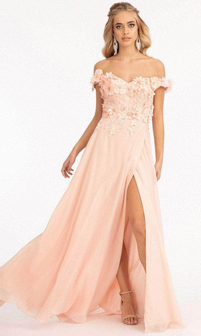 Elizabeth K GL3018 - Floral Embellished A-Line Evening Dress Special Occasion Dress
