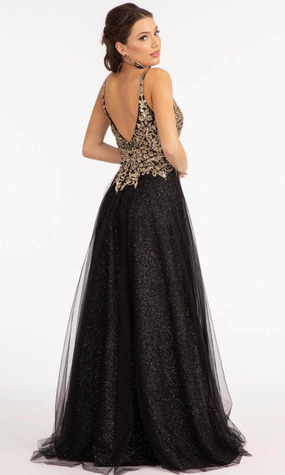 Elizabeth K GL3020 - Sleeveless Low-cut V-neck Long Dress Prom Dresses