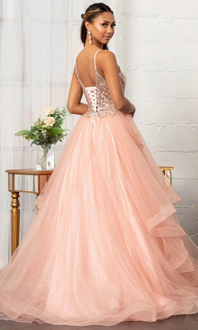 Elizabeth K GL3021 - Sleeveless Plunging V-neck Ballgown Quinceanera Dresses