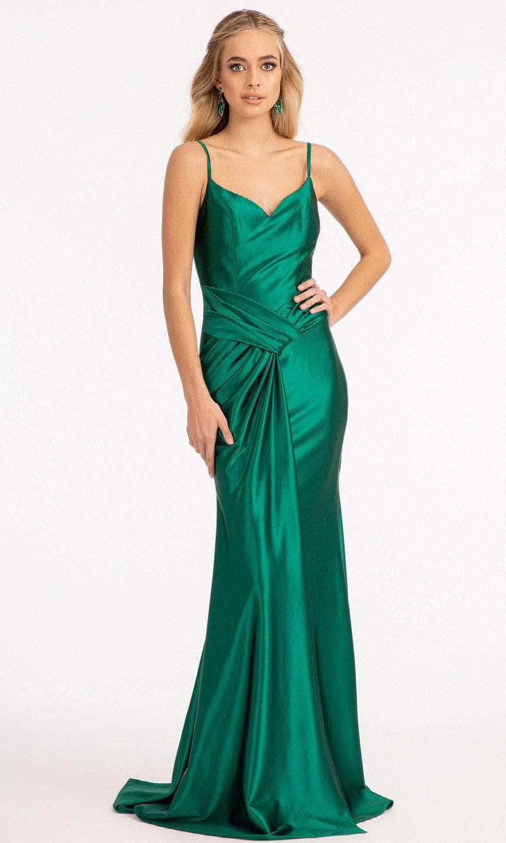 Elizabeth K GL3044 - Draped Satin Mermaid Prom Dress Special Occasion Dress