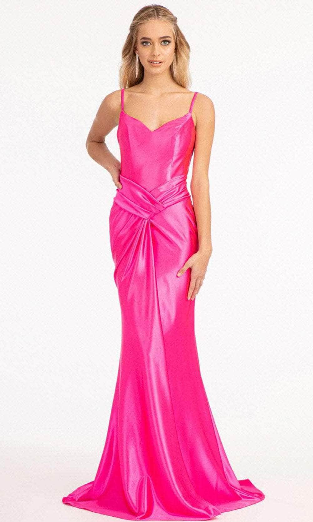 Elizabeth K GL3044 - Draped Satin Mermaid Prom Dress Special Occasion Dress