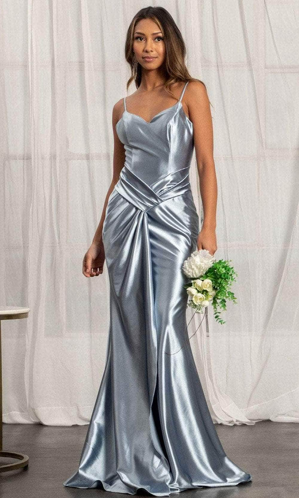 Elizabeth K GL3044 - Draped Satin Mermaid Prom Dress Special Occasion Dress