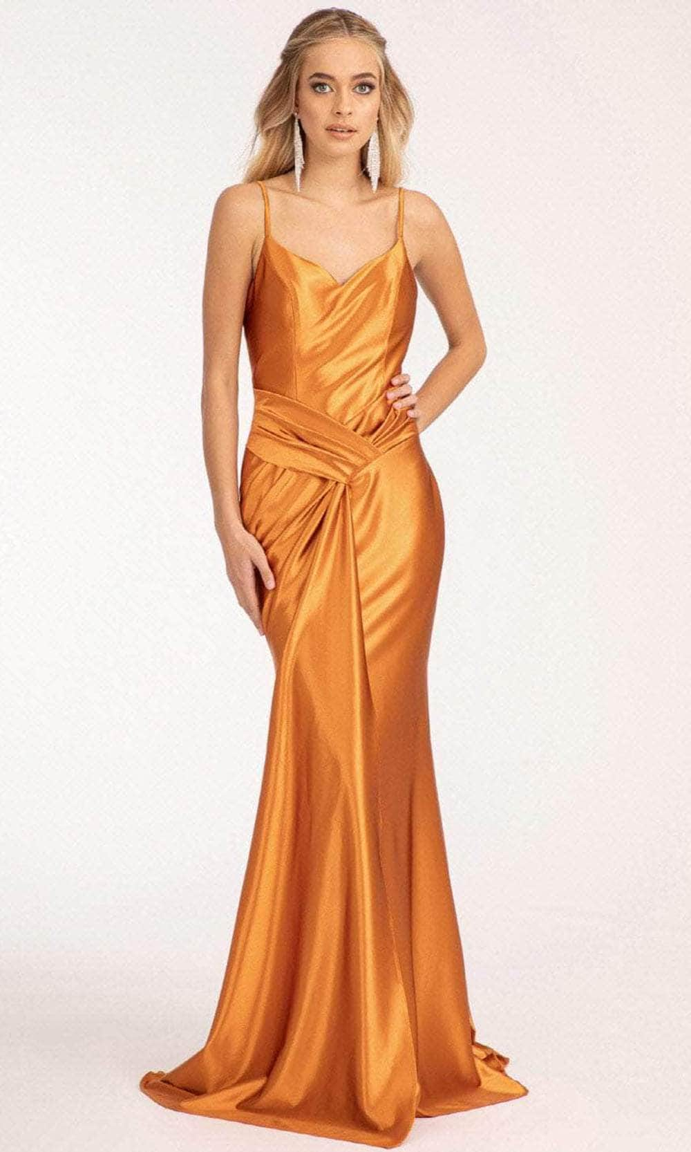 Elizabeth K GL3044 - Draped Satin Mermaid Prom Dress Special Occasion Dress