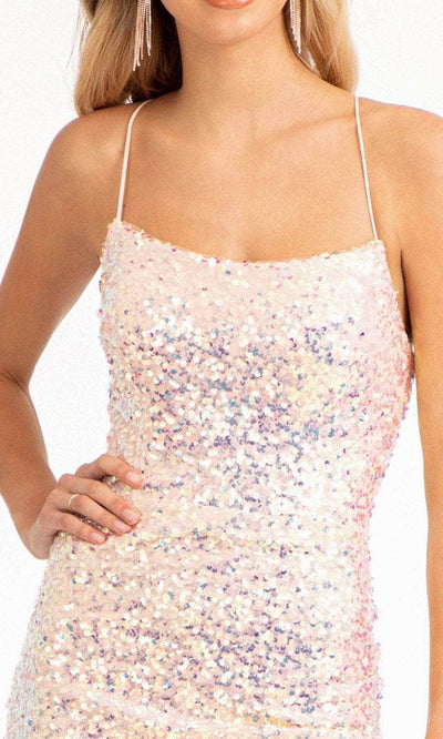 Elizabeth K GL3051 - Sleeveless Sequined Evening Gown Special Occasion Dress