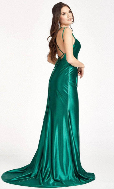 Elizabeth K GL3061 - Lace Up Satin Evening Dress Special Occasion Dress