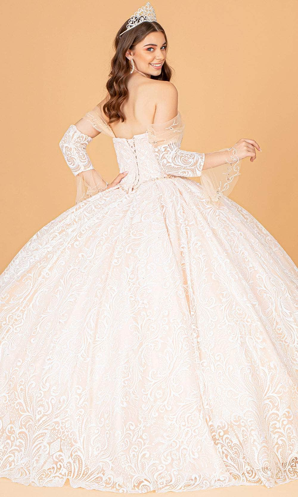 Elizabeth K GL3073 - Embroidered Tulle Ballgown Special Occasion Dress