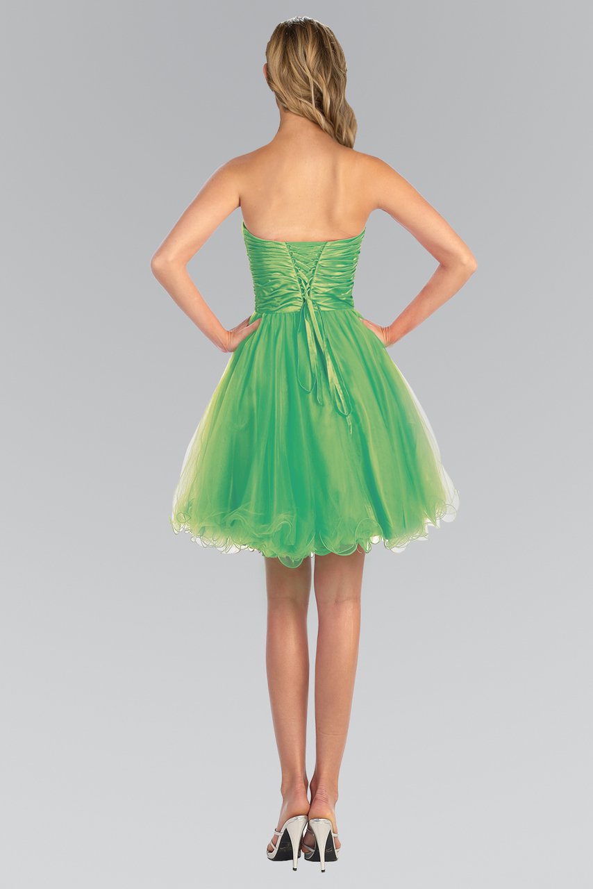 Elizabeth K - GS1050 Jeweled Straight Neck Tulle A-line Dress Special Occasion Dress