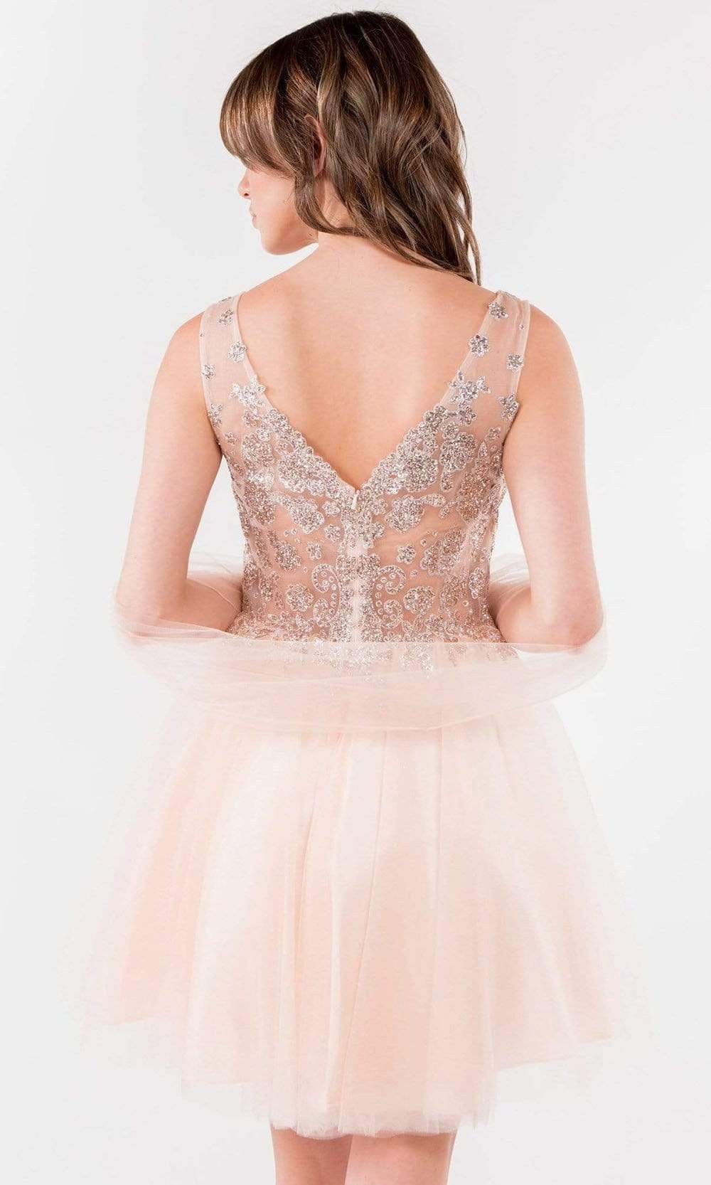 rose gold skater dress off the shoulder skater dress Eureka Fashion
