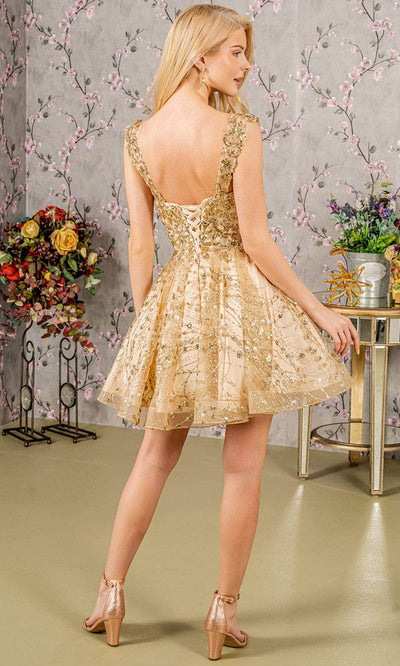 Elizabeth K GS3187 - Sequin Butterfly Cocktail Dress