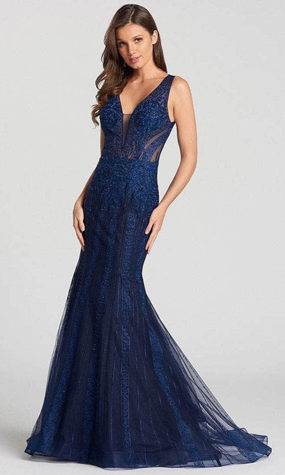 Ellie Wilde EW118054 - Embellished Sleeveless Prom Dress Prom Dresses