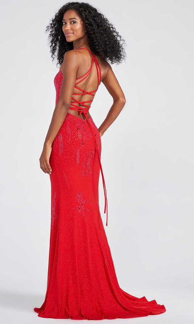 Ellie Wilde EW122018 - Scoop Glitters Prom Gown Prom Dresses 00 / Red